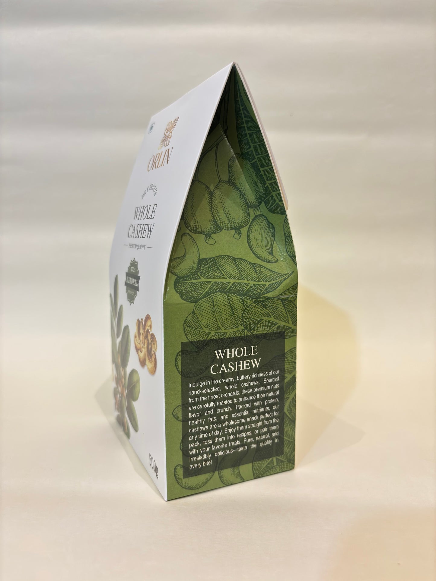 Premium Whole Cashew (500 Gm)