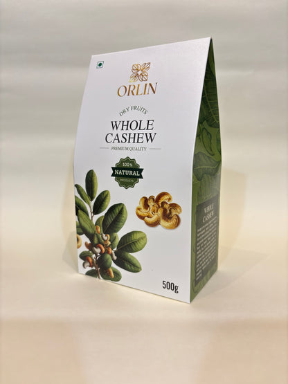 Premium Whole Cashew (500 Gm)