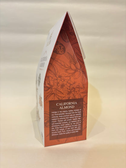 Box of California Almonds on a white background