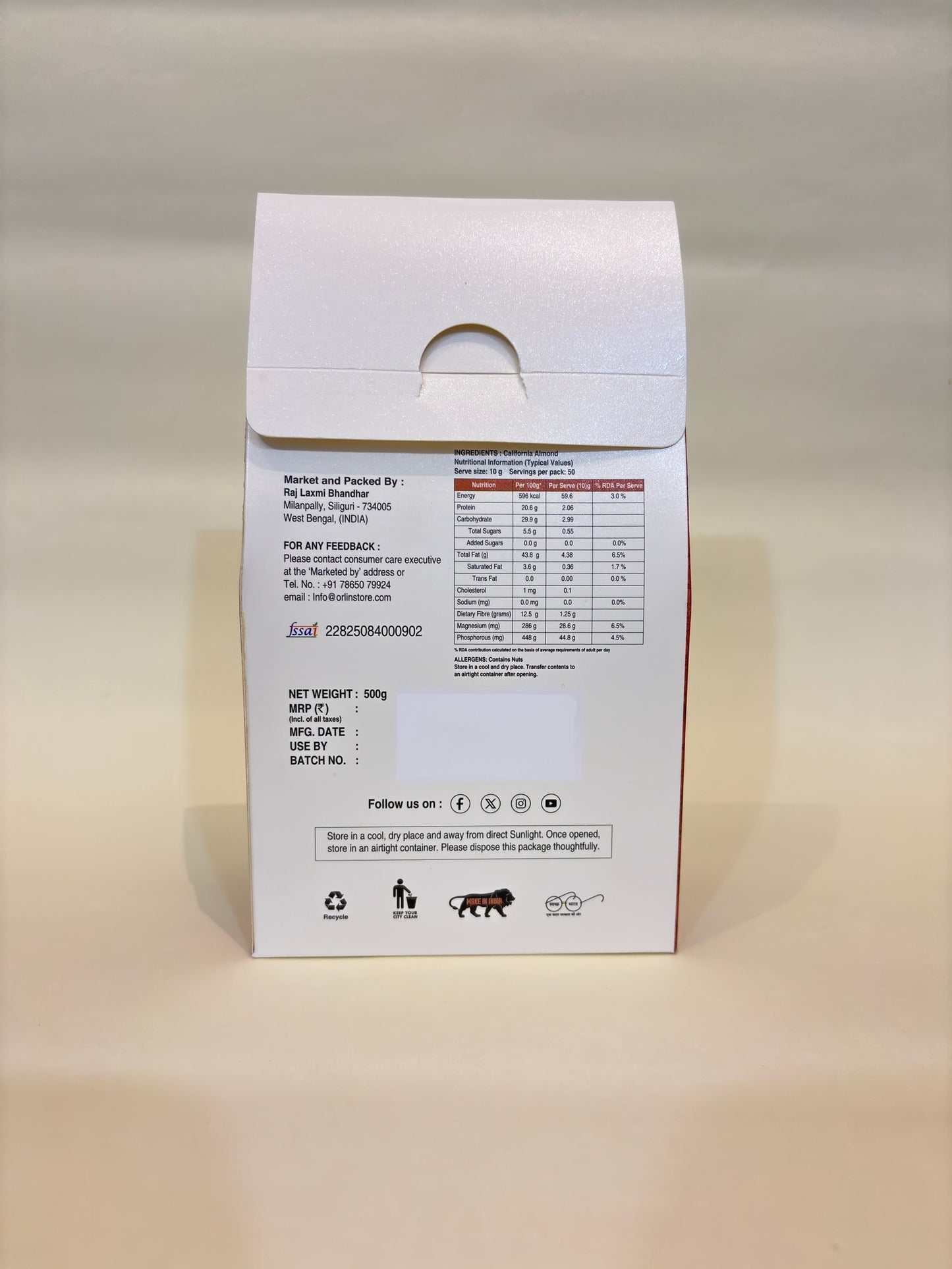 California Almond (500 Gm)