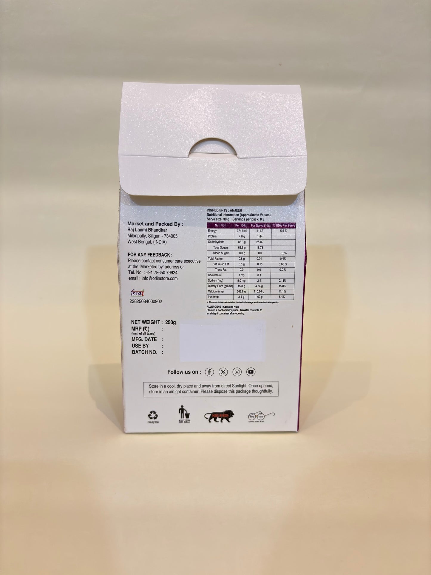 Anjeer (Dry Figs) (250 Gm)